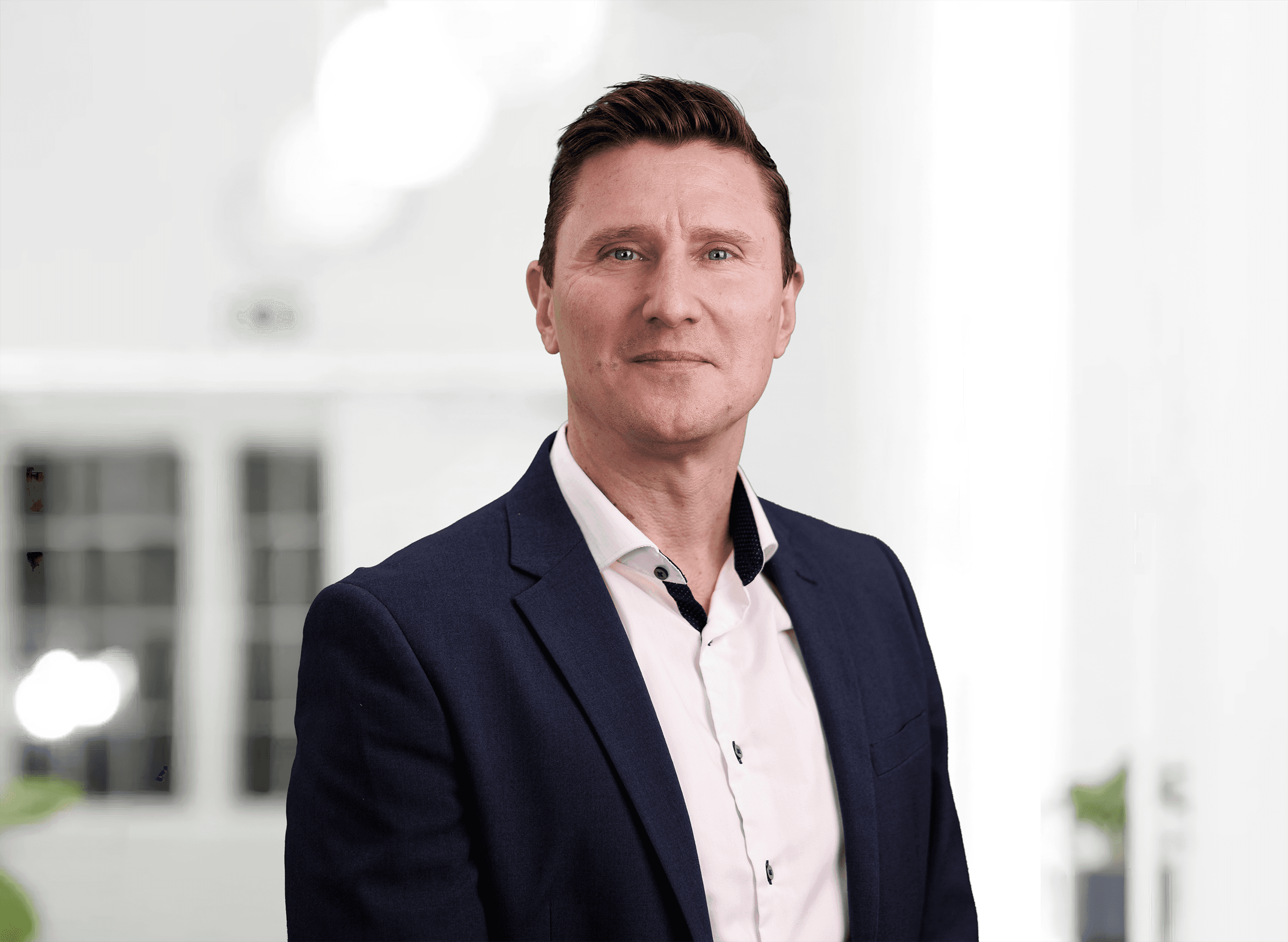 Portræt af Søren Bork Hansen, underdirektør for Borger- og virksomhedskontakt